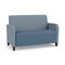 Lesro Siena Lounge Reception Loveseat, Walnut, RS Rain Song Back, MD Titan Seat, RS Rain Song Arm Panels SN1501 - alternate 1